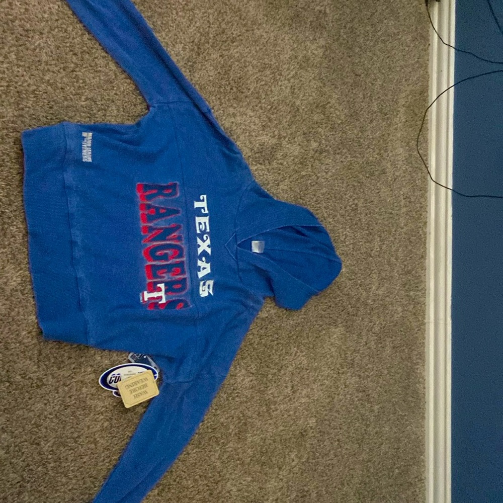 MLB Texas rangers hoodie crop top